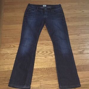 Hudson straight leg high rise jeans